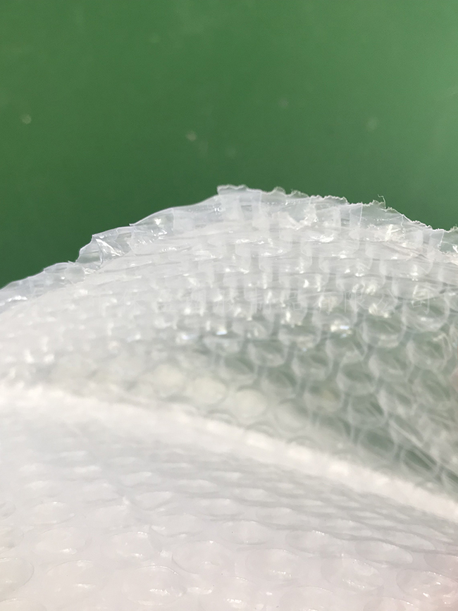 Bubble bag thickening material