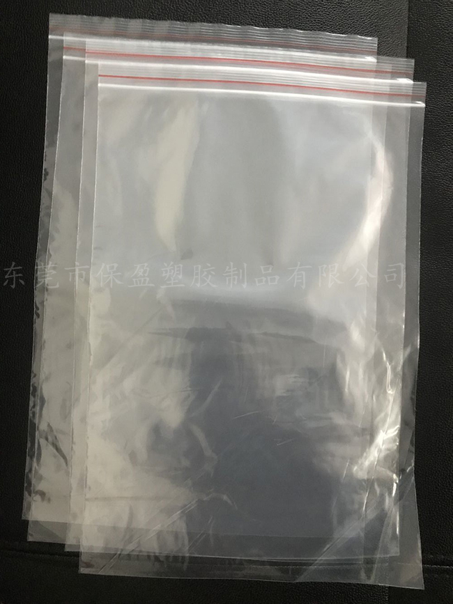 PE red bone ziplock bag